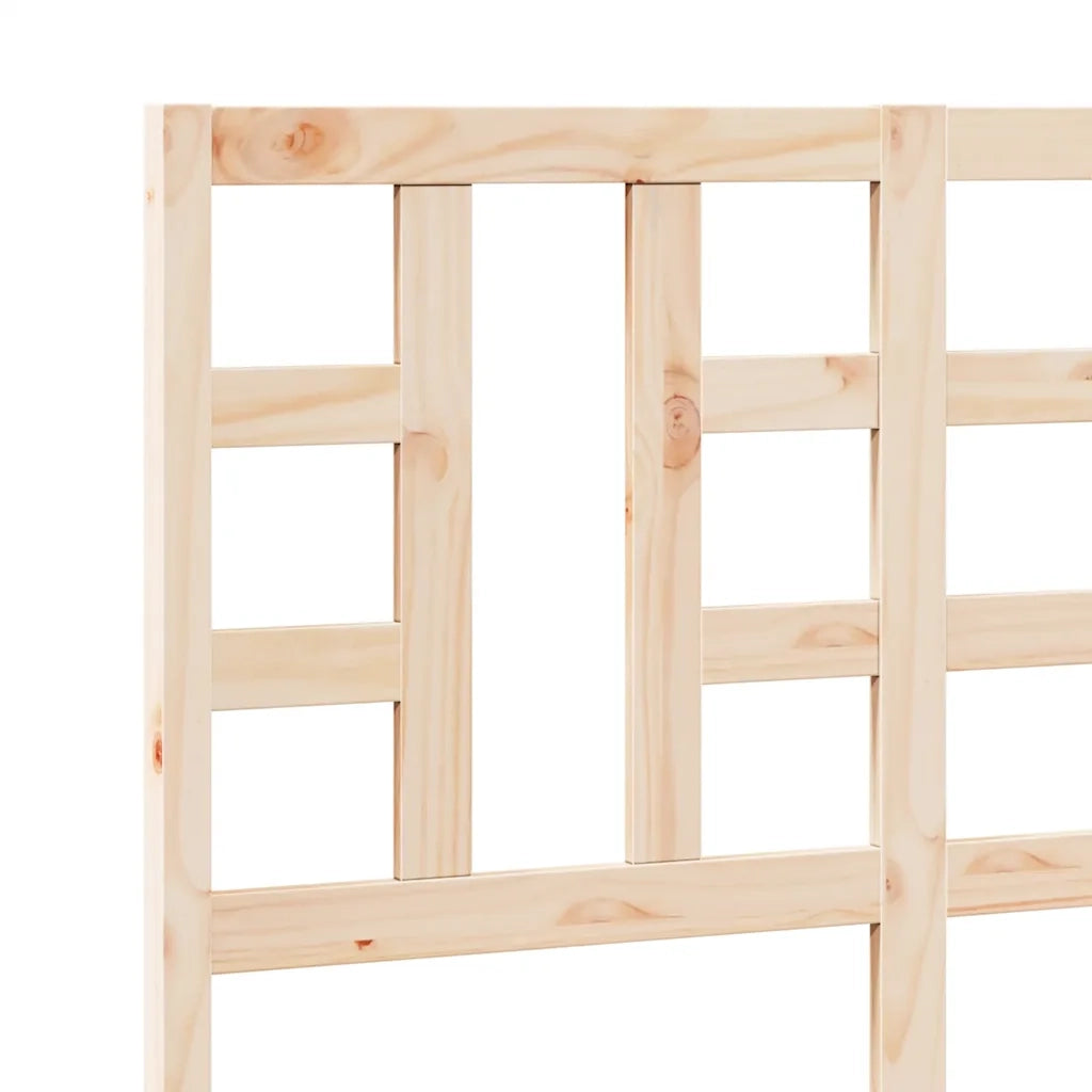 Testiera per Letto-Testata-Testiera Decorativa 126x4x100 cm in Legno Massello di Pino 901309