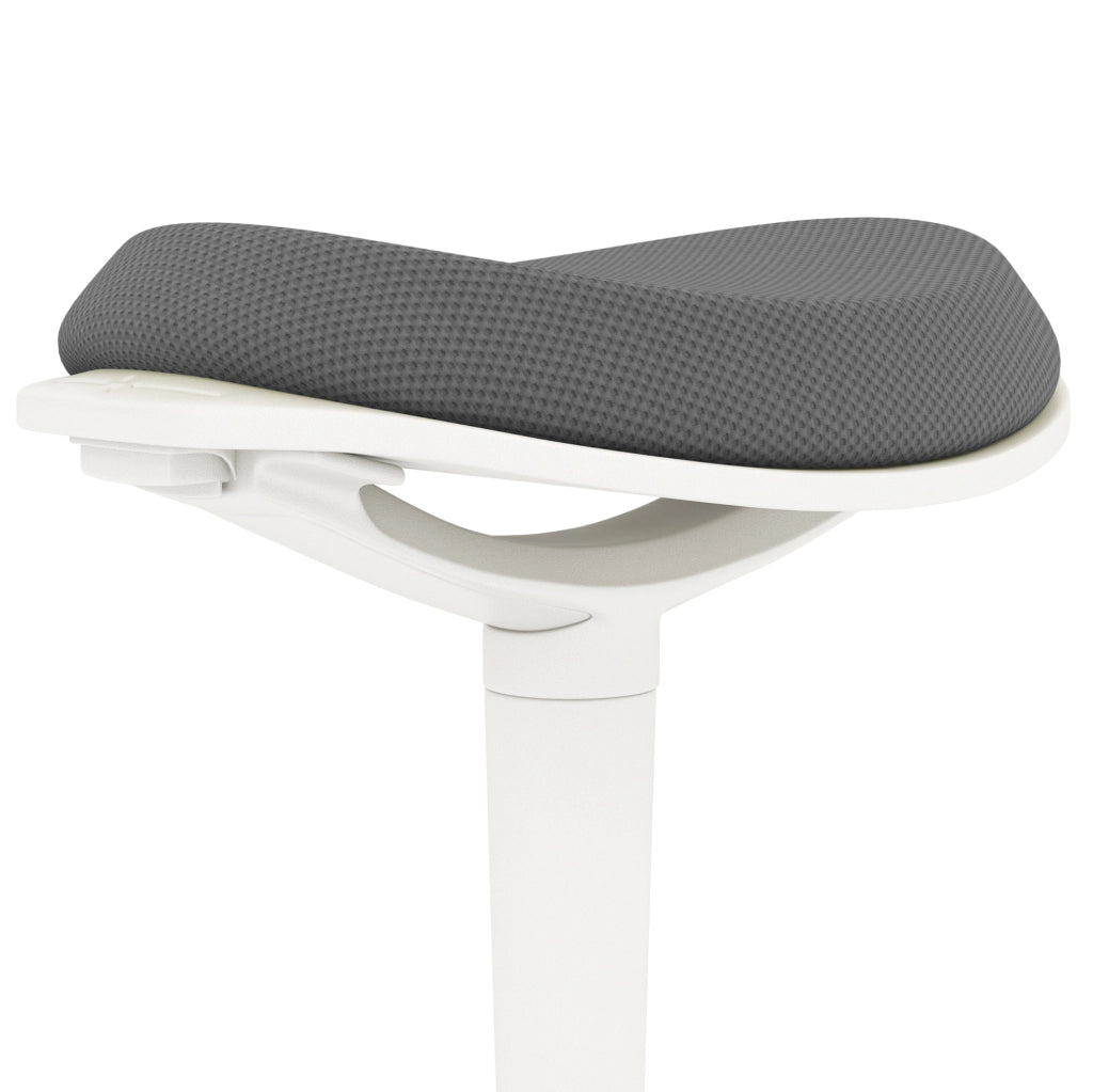 Sgabello ergonomico da ufficio regolabile grigio