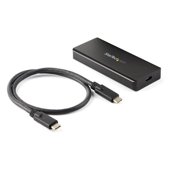 Startech.com enclosure ssd pcie m.2 nvme usb-c 10 gbps - custodia esterna robusta in alluminio m.2 pcie m-key classificazione ip67 - lettura / scrittura 1 gb / s - supporta 2230/2242/2260/2280 - compatibile tb3 - mac/pc - M2E1BRU31C