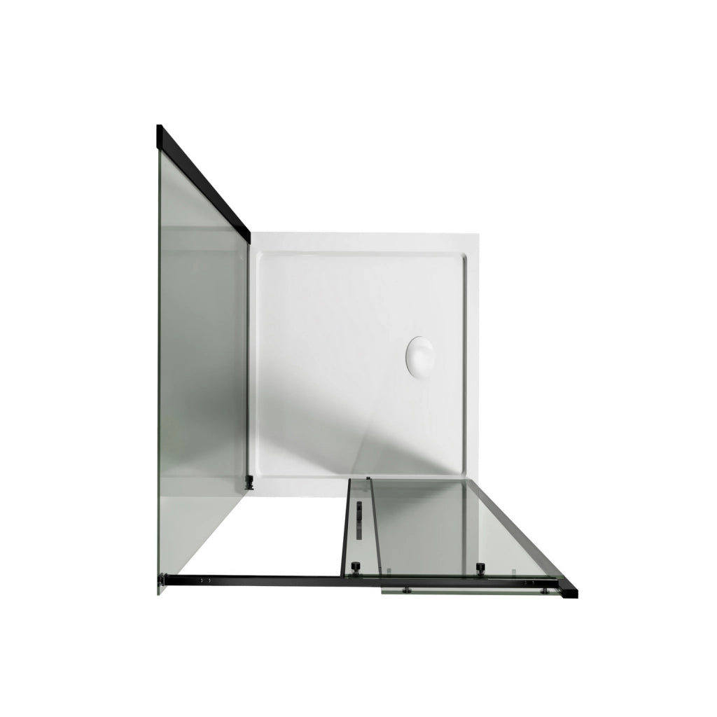 Box Doccia 75x140 CM 198 CM Vetro Trasparente 8 MM Versione Destra con EasyClean mod. Prime Bla Duo 1 Anta
