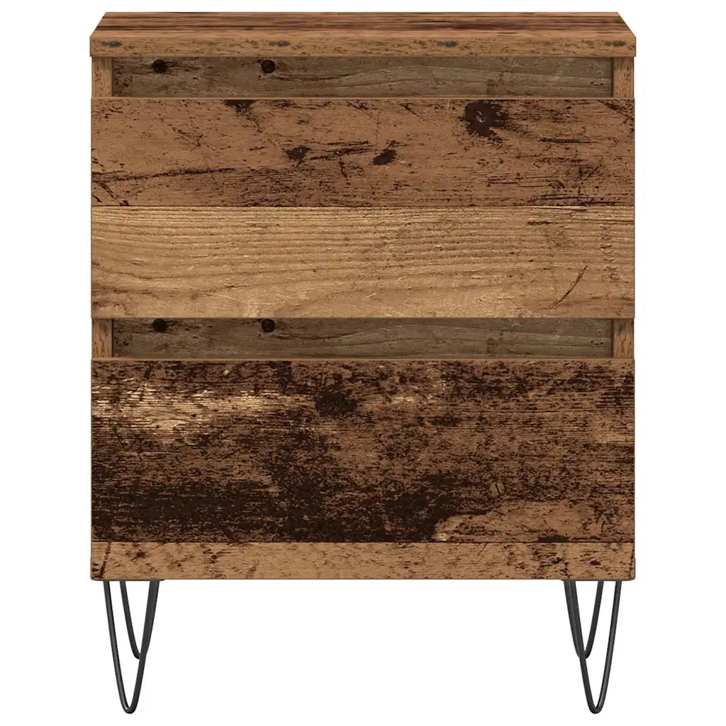 Comodino | Armadio da Notte | Mobiletto da notte con cassetto Legno vecchio 40 x 35 x 50 cm