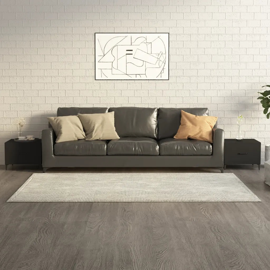 2 pz Tavolini da salotto | Tavolino da caff¨¨ | Tavolino da Soggiorno Gambe in Metallo Neri 50x50x40 cm