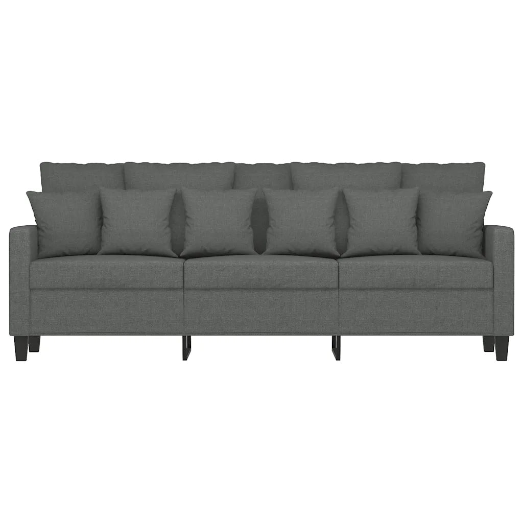 Divano a 3 Posti Grigio Chiaro 180 cm in Tessuto 359276