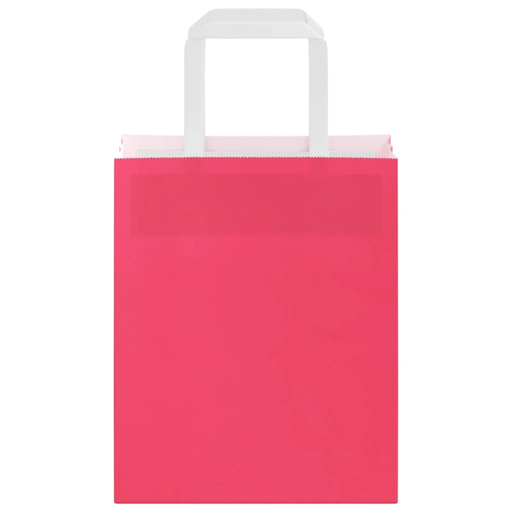 Sacchetti di Carta 50 pz con Manici Rosa 18x8x22 cm 4101880