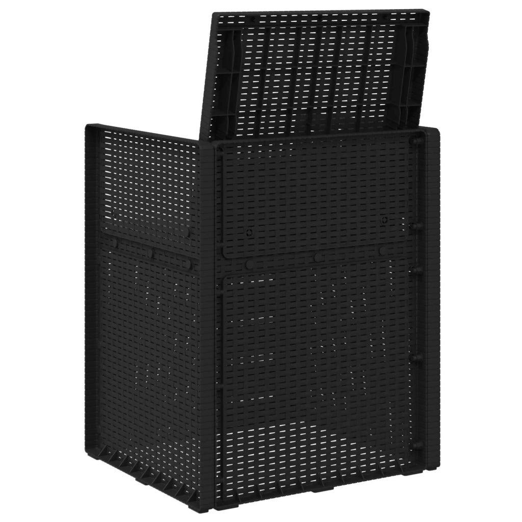 Sedie da pranzo da giardino 2 pcs Antracite e Grigio chiaro PP