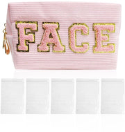 Borsa per trucco Rosa - Borsa con specchio - Accessori per trucco - 5 Sacchetti trasparenti - Viaggio - 20 x 12 x 8 cm - Cosmetici