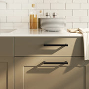 Maniglie per Mobili 20 pz Nere 128 mm in Acciaio Inox 3203653