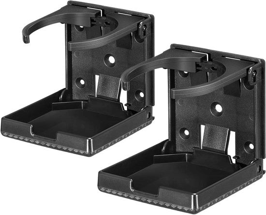 Houder per bottiglia per auto, barca, camper, yacht, furgone, camion e uso domestico - nero, adatto per la maggior parte delle misure 60-100 mm