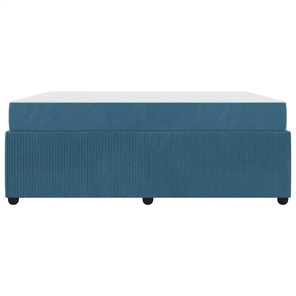 Struttura del letto con materasso Blu 180 x 200 cm Tessuto 3398429