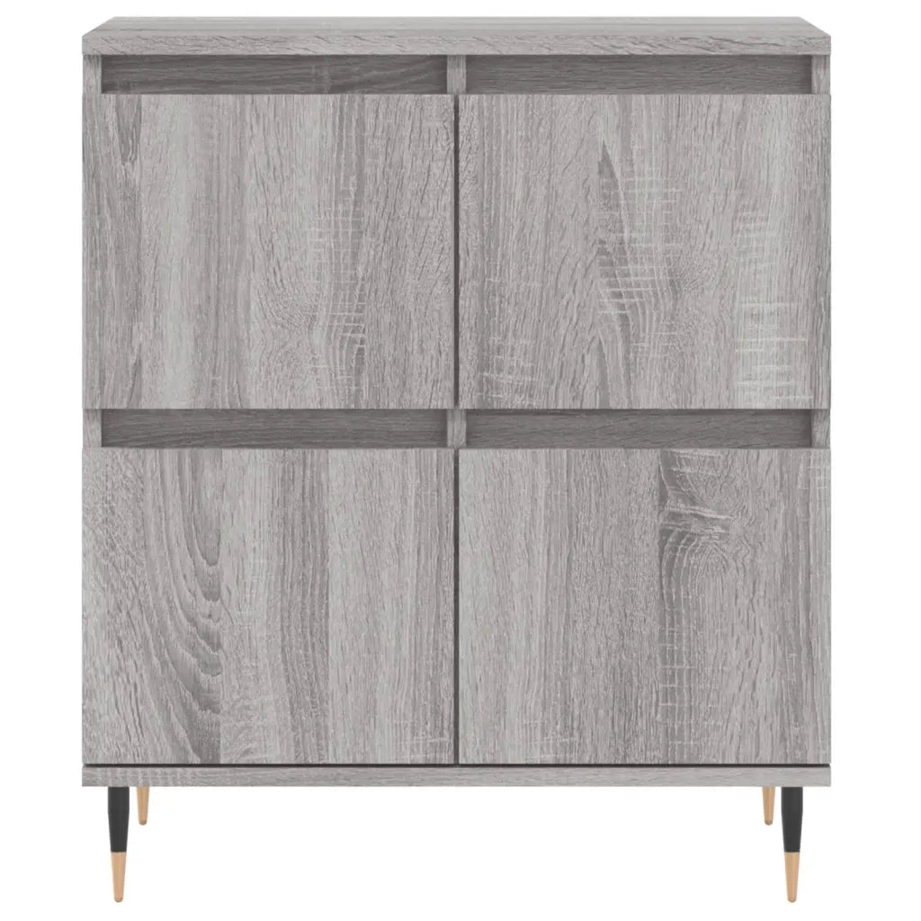 Credenze 2 pz | Madia | Buffet da pranzo | Armadio da pranzo Grigio Sonoma in Legno Multistrato