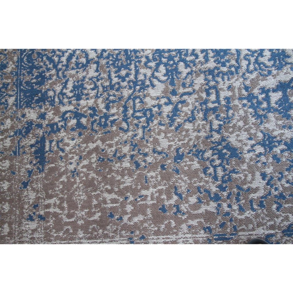 Tappeto Vintage Sunny 300 Beige e Blu per Interno ed Esterno