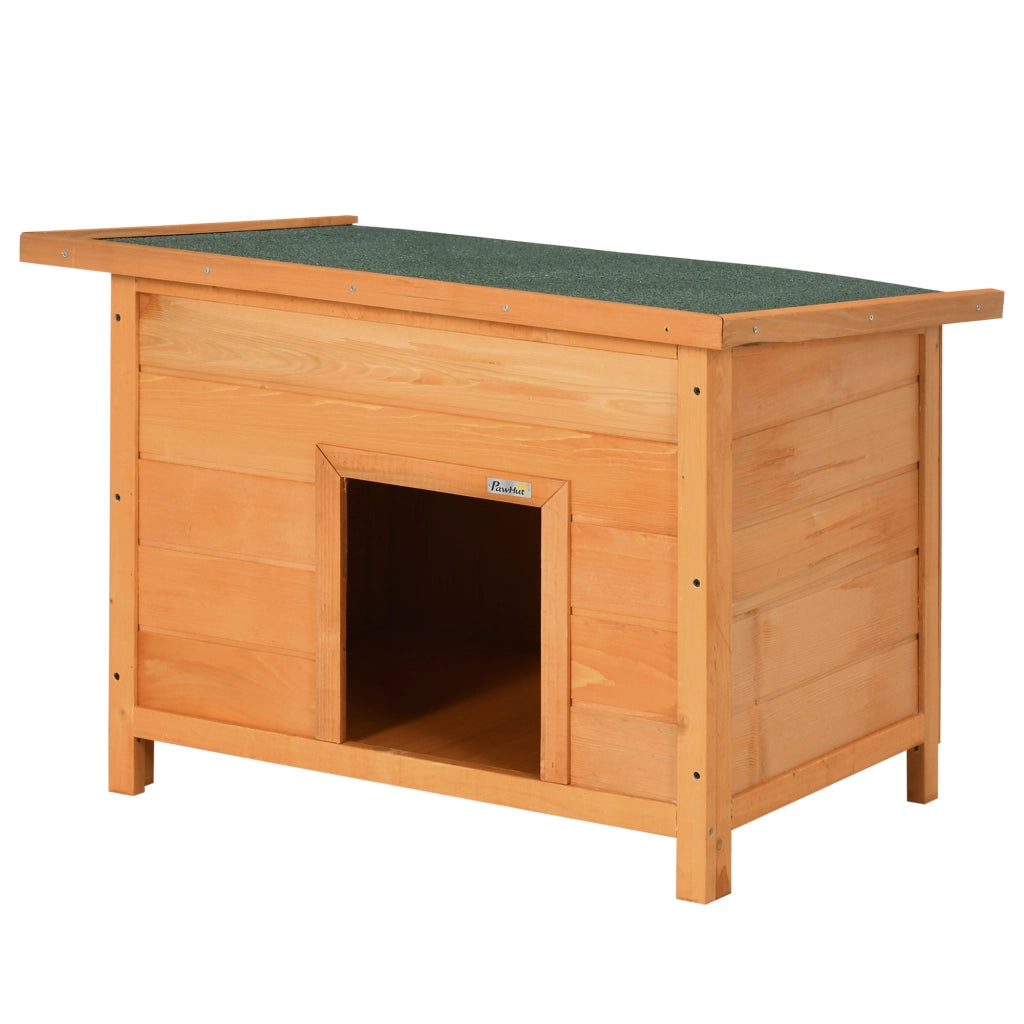 Cuccia per Cani Impermeabile da Esterno in Legno di Abete, 82 x 58 x 58cm