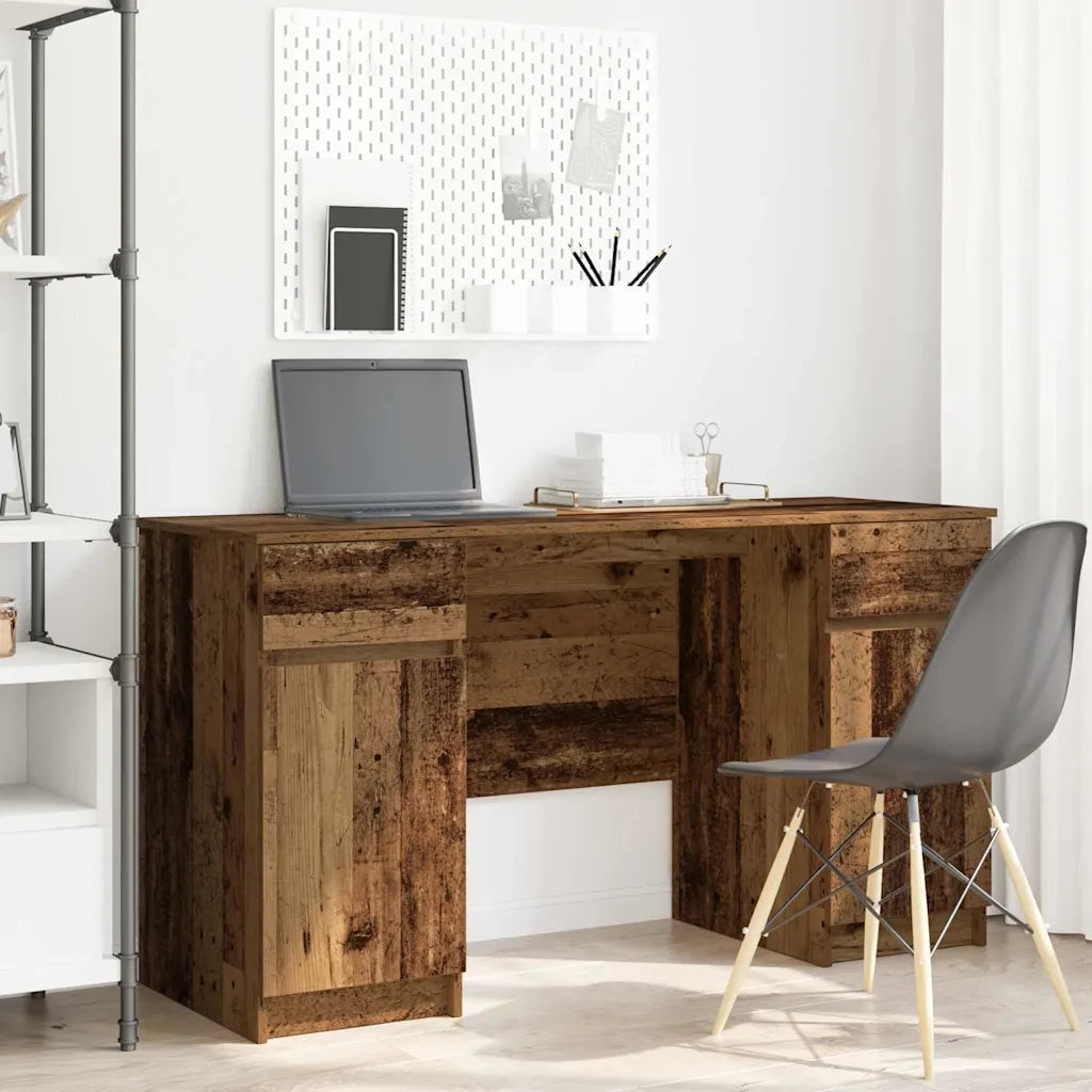 Scrivania | Tavolo da Ufficio Legno vecchio 140 x 49 x 76 cm Legno multistrato