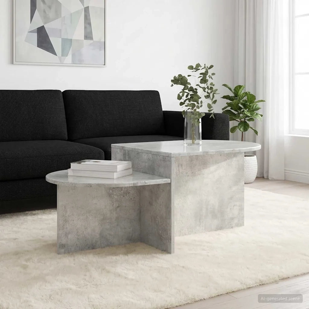 Tavolino da salotto Grigio Cemento 100 x 50 x 40 cm