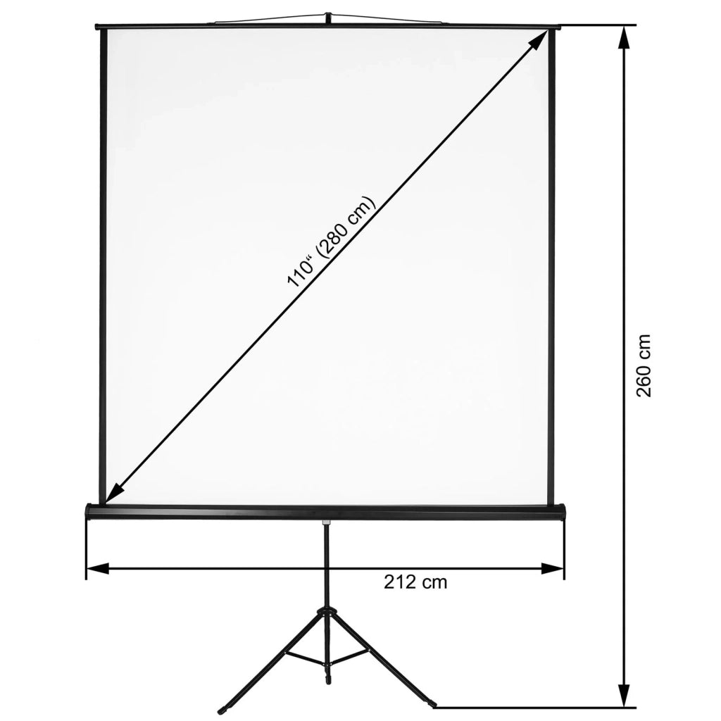 Schermo per proiettore con treppiede 203 x 203 cm 08_0000408