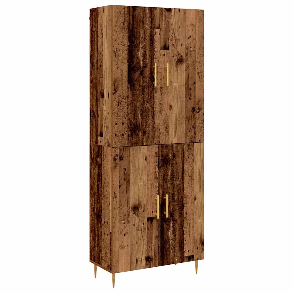 vidaXL Credenza Legno vecchio 69,5 x 34 x 180 cm Legno multistrato