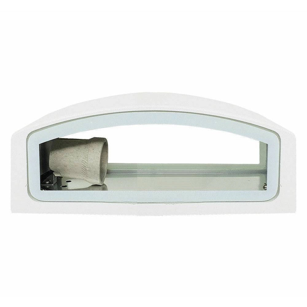 Trade Shop - Applique Esterno 2 Vie E27 Max 60 Lampada Faretto Da Parete Luce Plafoniera 910 -