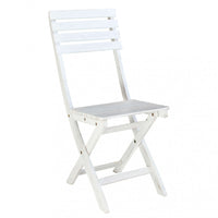 Sedia da Giardino Dalila 36x53x87 h cm in Legno Bianco