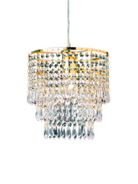 Lampada a Sospensione da Interno  E27 in Metallo Ottone Lucido