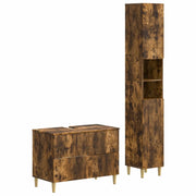Set di Armadi da Bagno da 2 Pezzi ARNHEM Rovere Fumo 3417527