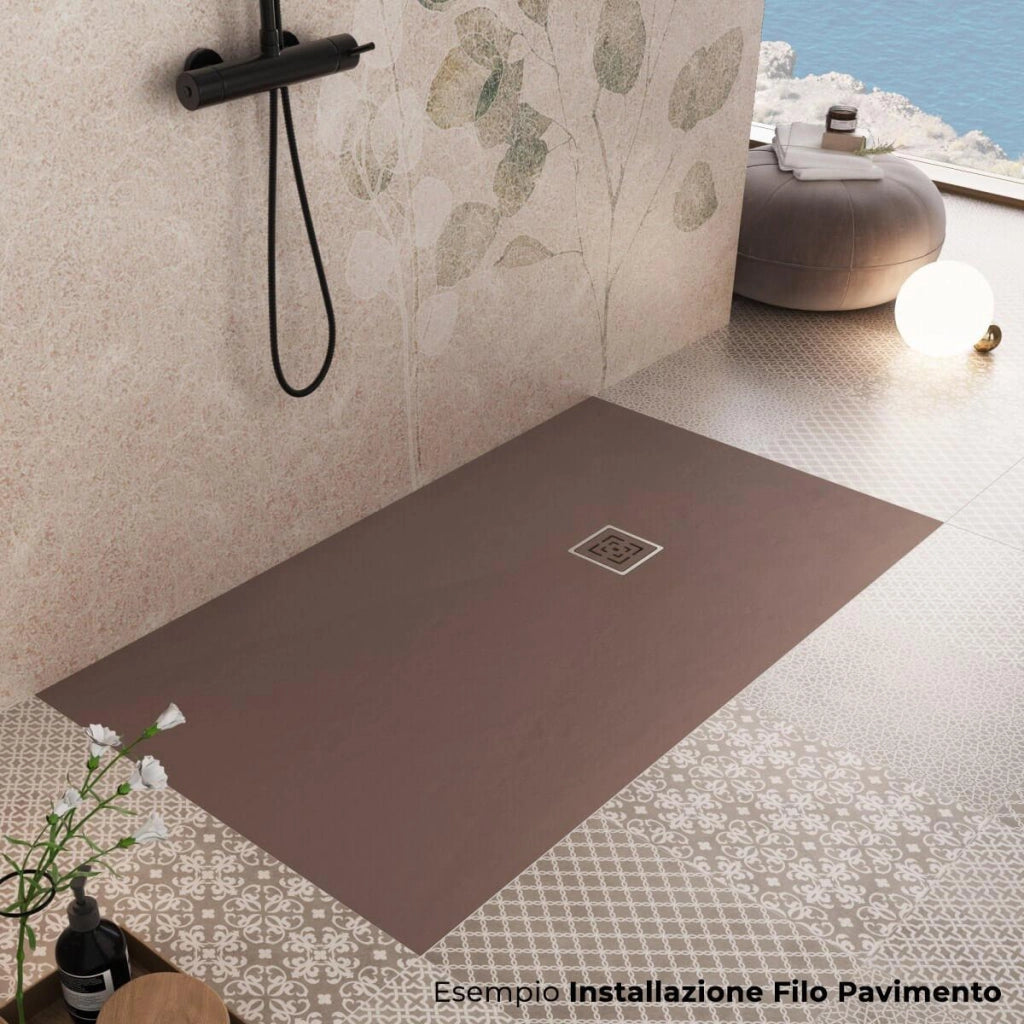 Piatto Doccia in Pietra 70x100 cm Bonussi Canton Marrone