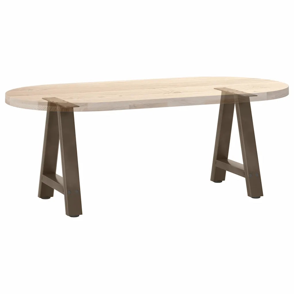 Gambe per Tavolino da Caff¨¨ a Forma di A 2 pz-Set di 2 Gamba per Tavolo 50x(42-43) cm Acciaio