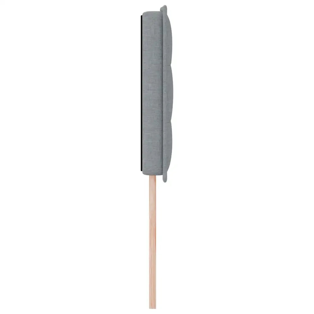 Testiera LED con strisce LED Grigio chiaro 160 cm Tessuto 3337992