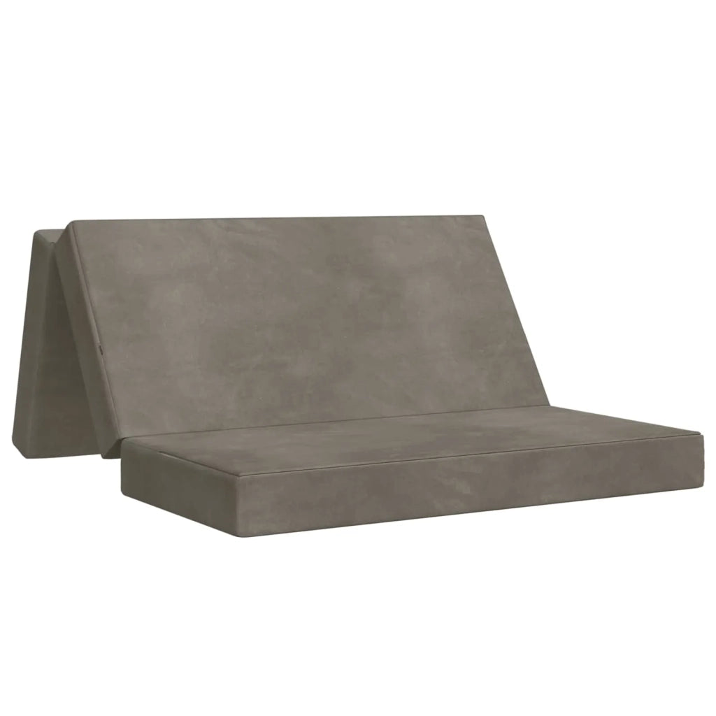 Divano Letto Pieghevole 180 x 67 x 45 cm Grigio Chiaro 900251