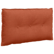 Cuscino per Schiena | Cuscino dorsale Rosso Arancio 80 x 50 cm Tessuto in Cords