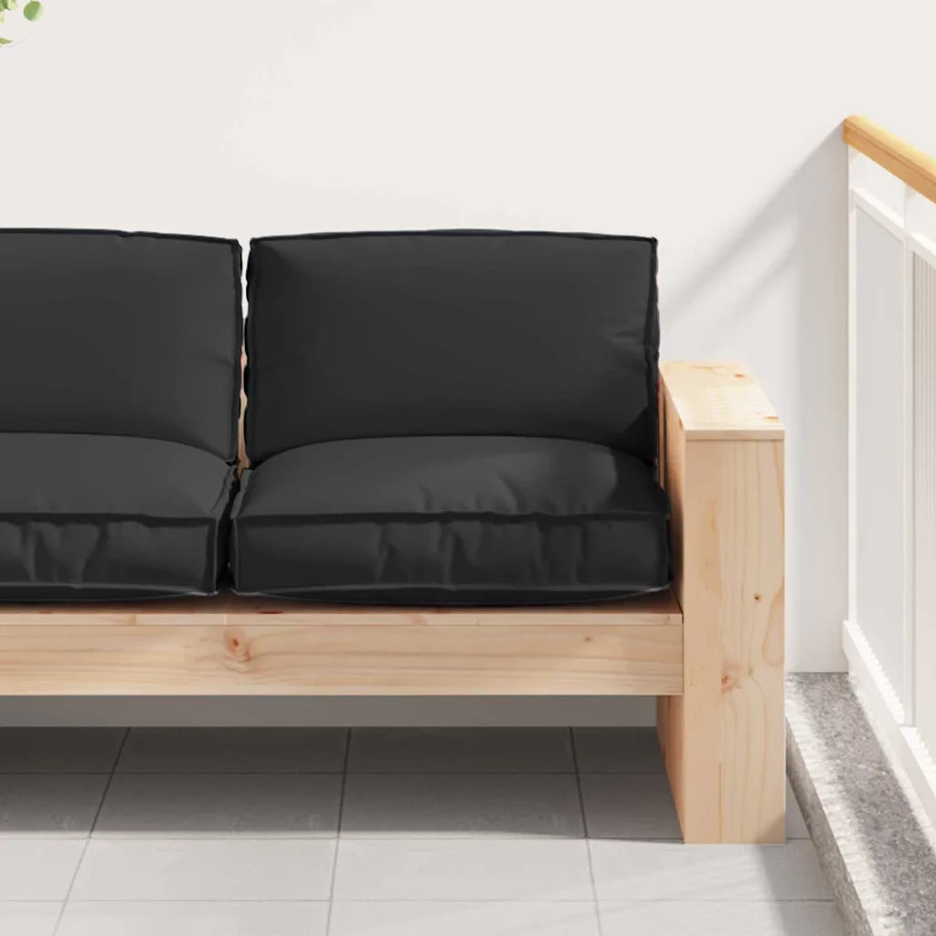 Cuscino per sedie | Cuscino Nero 80 x 80 x 12 cm Tessuto Oxford