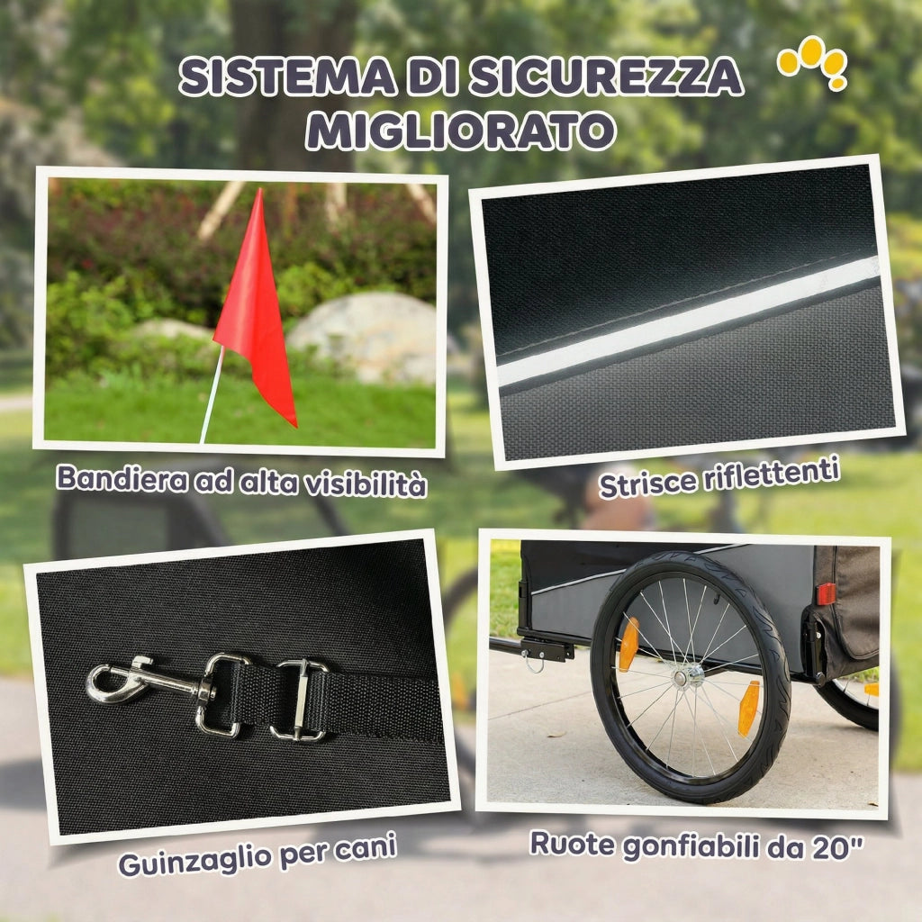 Trasportino per Cani Pieghevole in Metallo ¨C Minimal ¨C Grigio