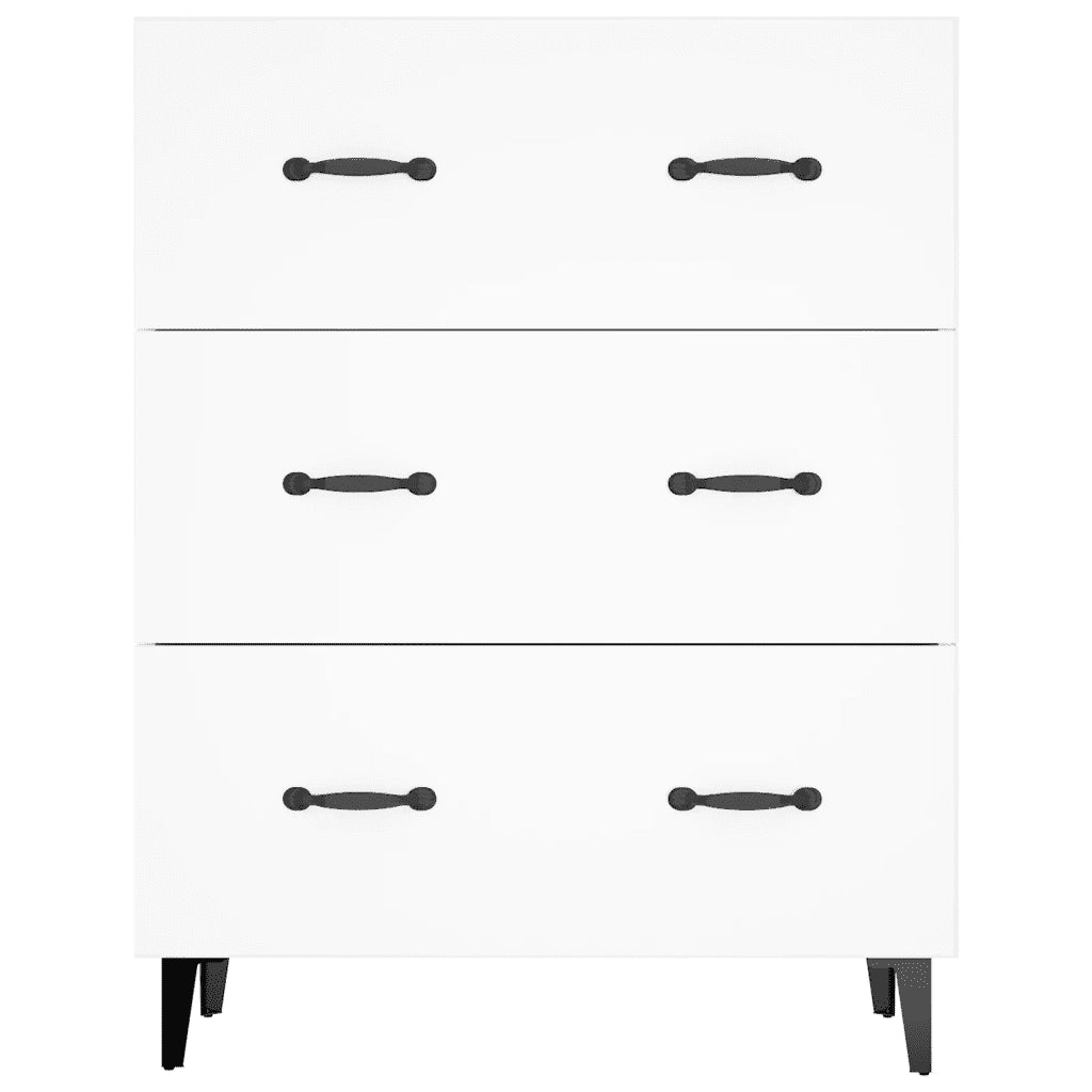 Credenza Bianca 69,5x34x90 cm in Legno Multistrato cod mxl 24820