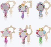 Specchi in Legno - 20 Pezzi - Decorativi - Legno - Attività Artigianali - Bambini - Fai da Te - Pittura - Decorazioni Scrivania - Festa Tematica - Carnevale