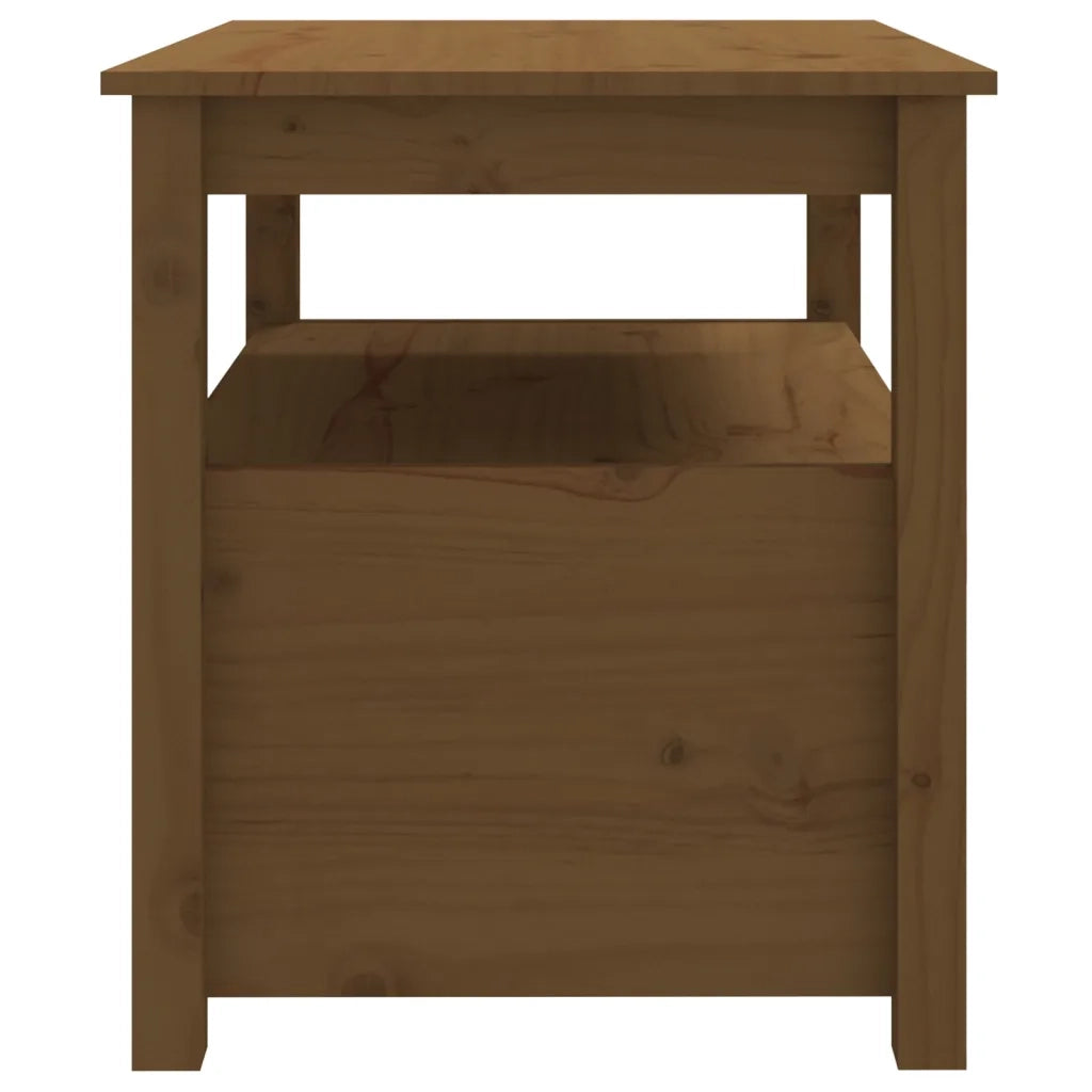 Tavolino da salotto | Tavolino da caff¨¨ | Tavolino da Soggiorno ambra 71x49x55 cm in Legno Massello di Pino