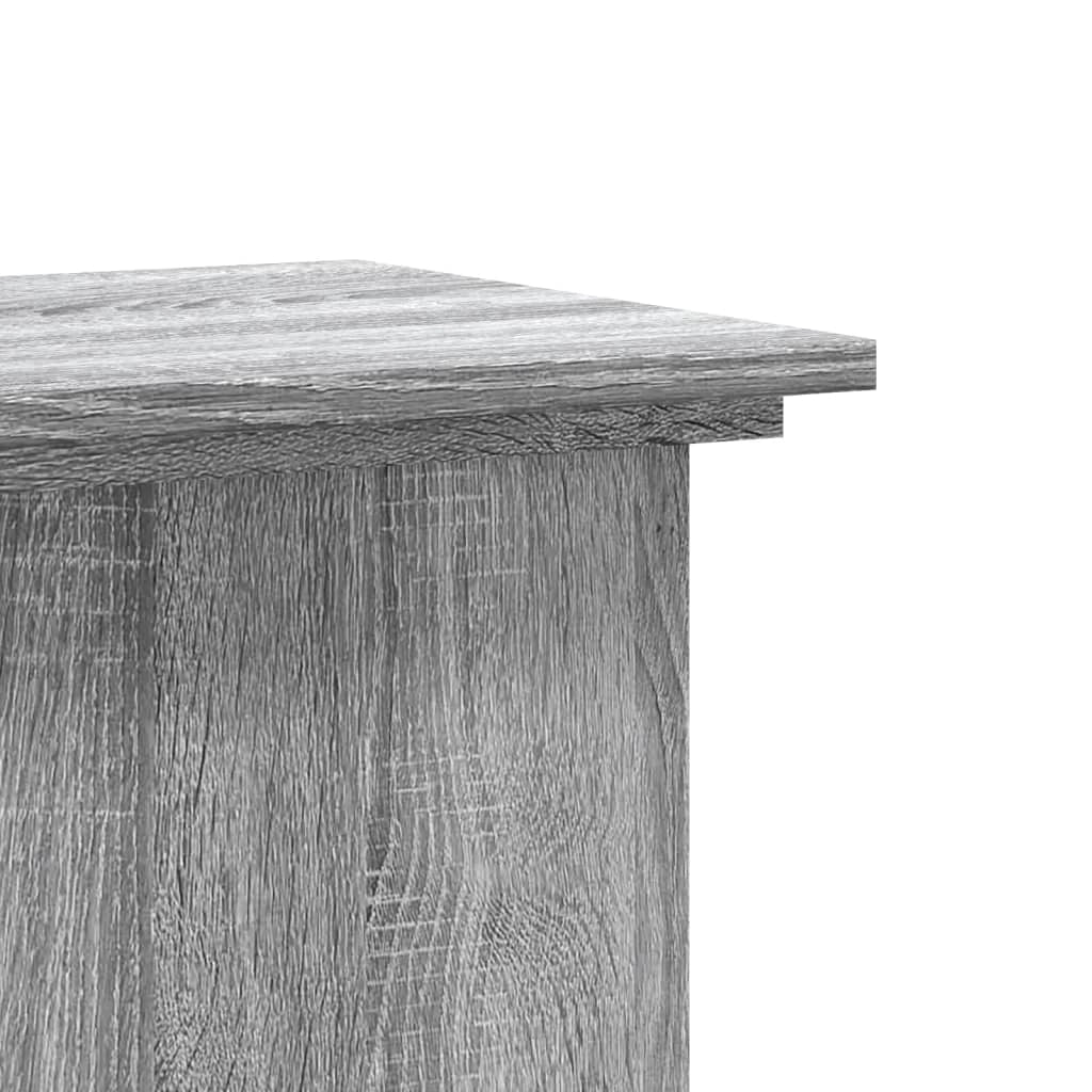 Portavasi Sonoma mobile per fiori 33 x 33 x 100 cm legno ingegnerizzato grigio 02_0045175