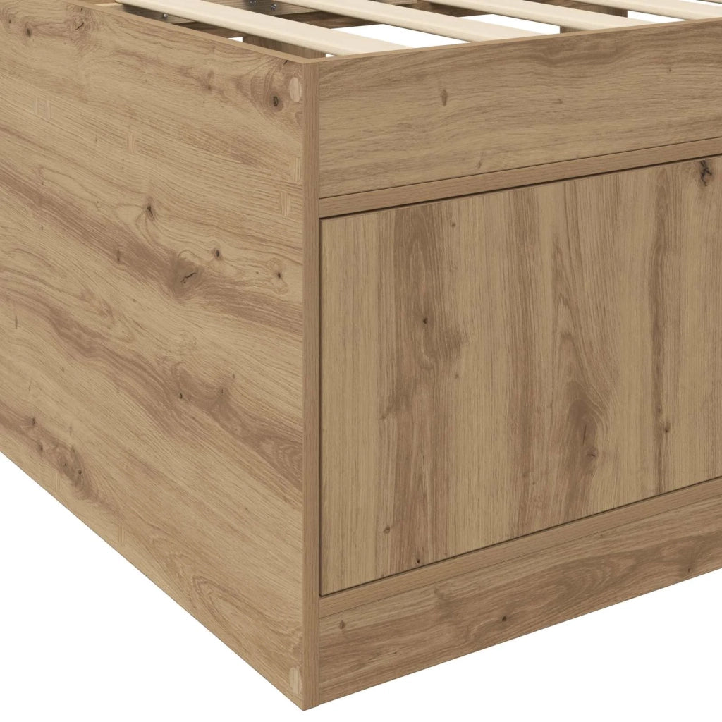 Telaio del letto con storage Rovere Artigianale 80 x 200 cm 3429500