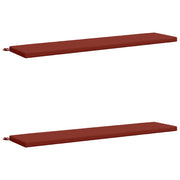 Cuscini per Panchina a 2 Pezzi SOEST 2 pz 100% Poliestere Rosso 949097