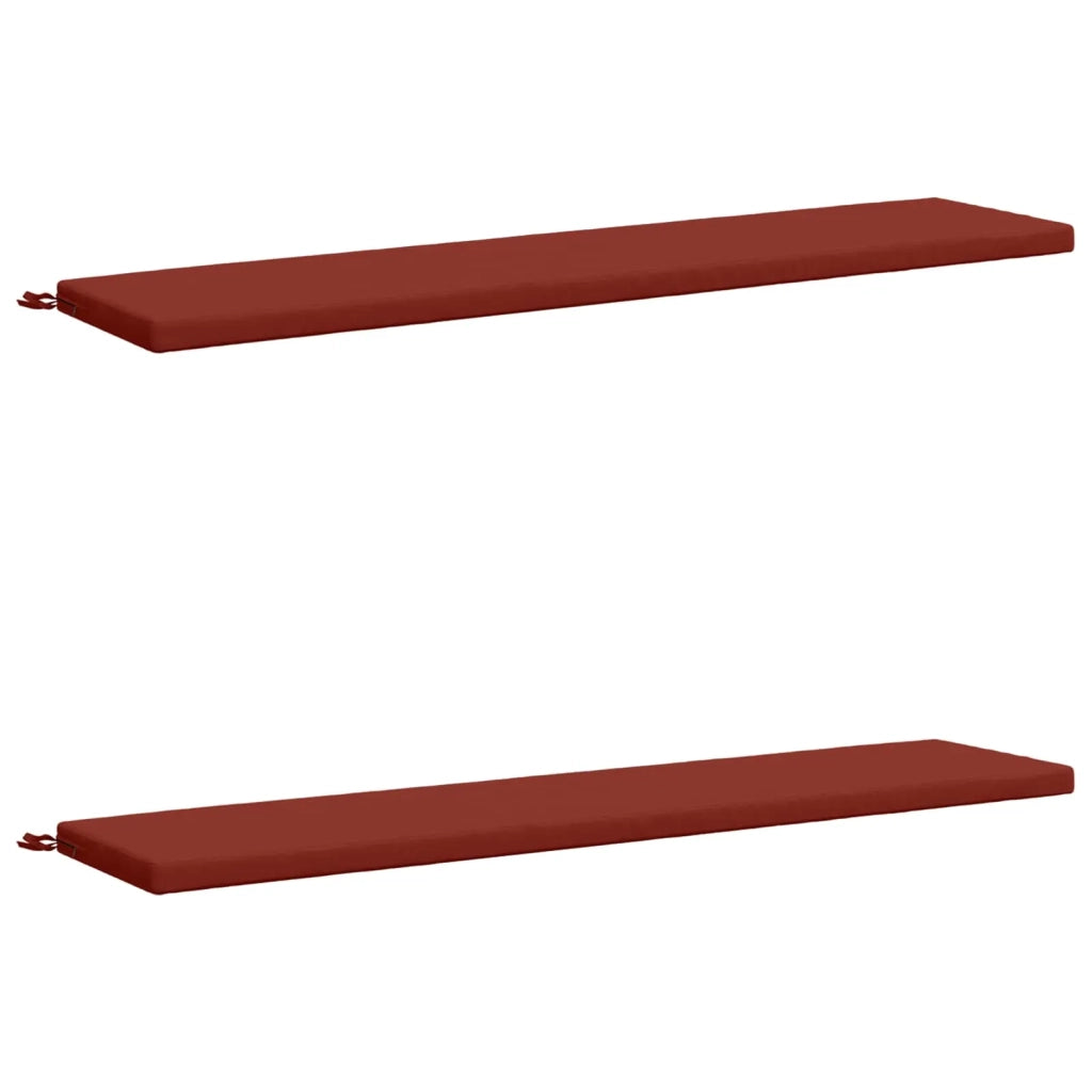 Cuscini per Panchina a 2 Pezzi SOEST 2 pz 100% Poliestere Rosso 949097