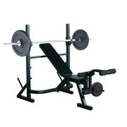 Tavolo da Palestra Multifunzionale Regolabile in Altezza ¨C zephmum ¨C Nero 175x98x130 cm