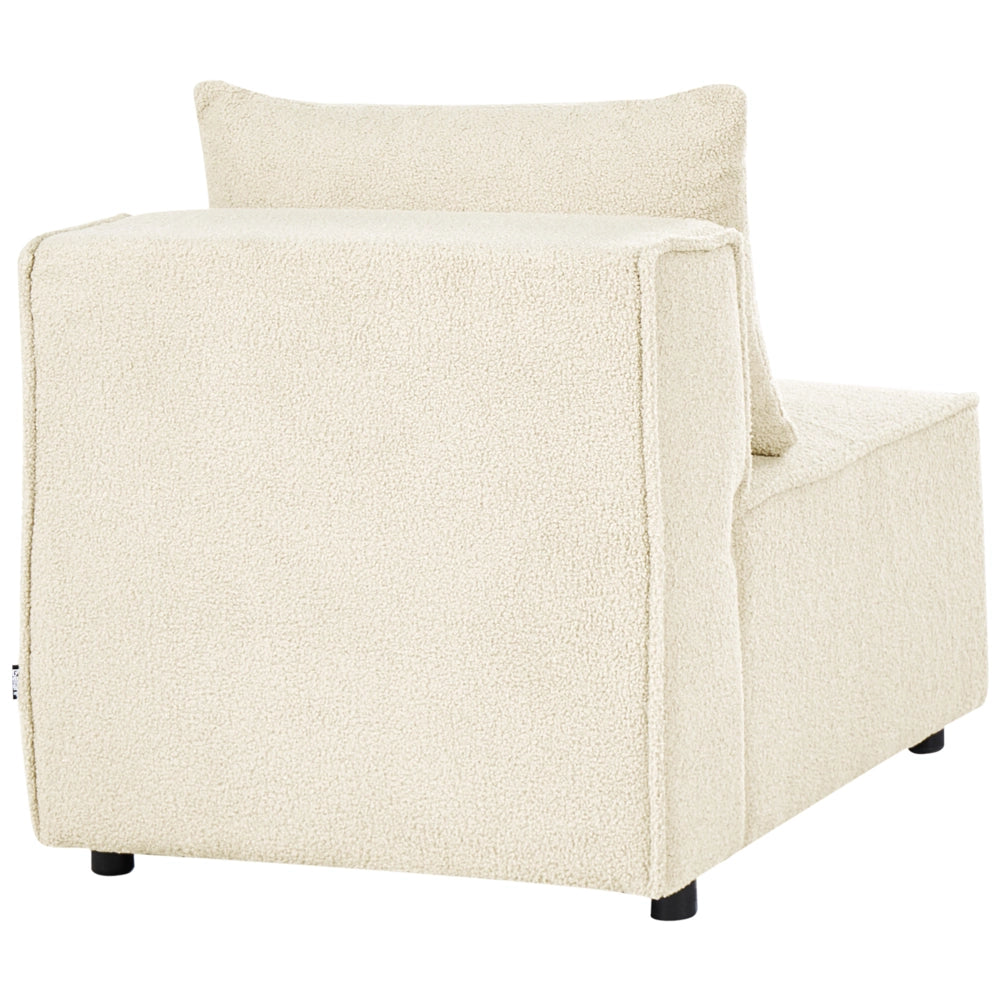 Poltrona modulare Boucle Modulo 1 posto bianco sporco stile moderno