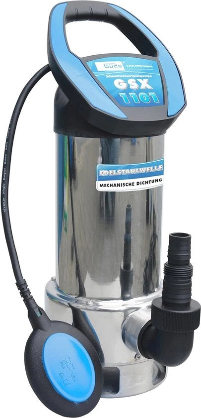 Pompa doppia con regolatore di flusso variabile e contenitore in acciaio inossidabile - 19.000 l/h portata