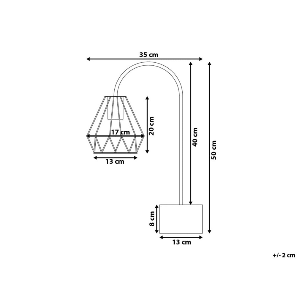 Lampada da Tavolo Lampada da Tavolo Ottone Metallo Diamante Gabbia Paralume Base Rotonda Effetto Marmo