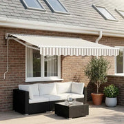 Tenda retrattile Grigio chiaro e bianco 2,5 x 2 m 3425586