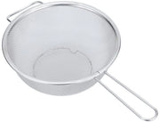 Vergiet fijnmazig con maniglia robusta - Diametro 19,5 cm - Accessorio da cucina - Ideale per lo sciacquio e lo struzzo degli ingredienti