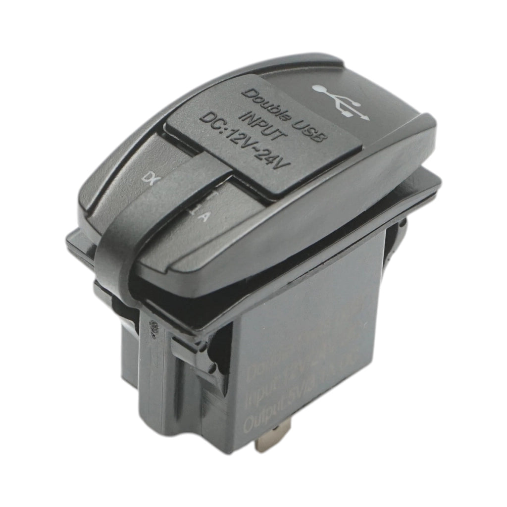 Caricabatterie per presa accendisigari da auto 12V/24V, 2xUSB 5V/3.1A DC