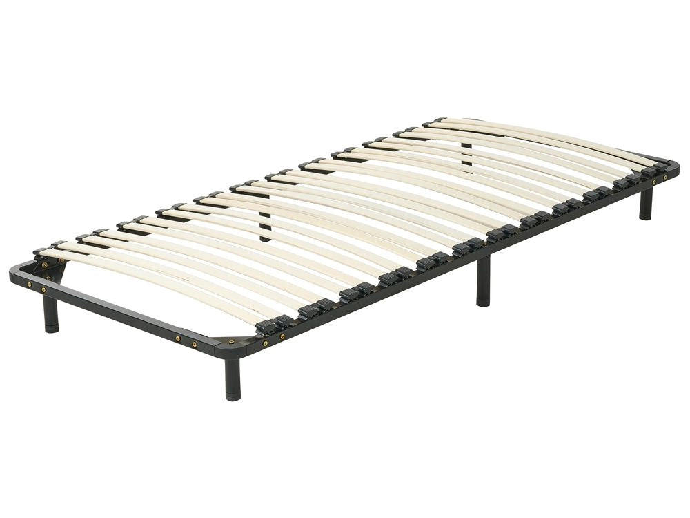 Rete a doghe Dimensioni singole 90 x 200 Doghe in legno massello Struttura in metallo sulle gambe