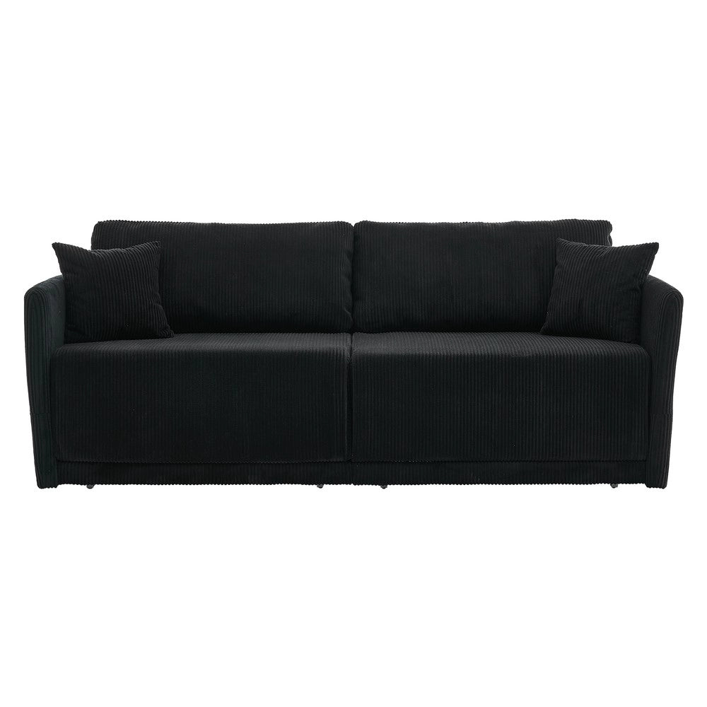 Divano letto estraibile ¨C Minimal ¨C Tessuto grigio 2 posti