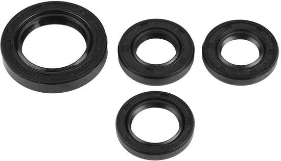 Kit di assorbimento di olio per motori - 4 pezzi - Gomma - Adatto per motori - Chiusura eccellente - Per scooter GY6 50cc 139 QMB - Kit di assorbimento di olio