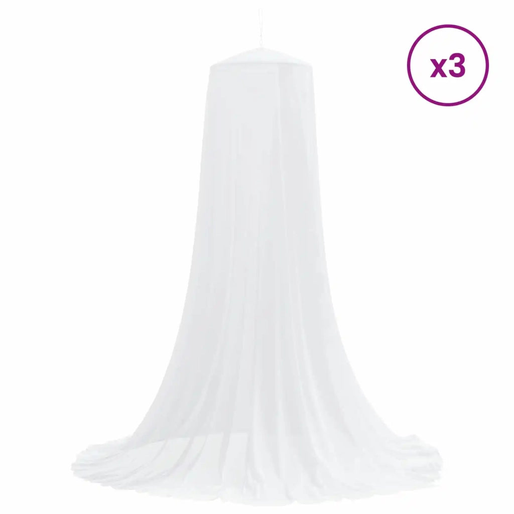 Zanzariera per letto 156 maglia 3 pcs 156 maglia Bianco 42033556