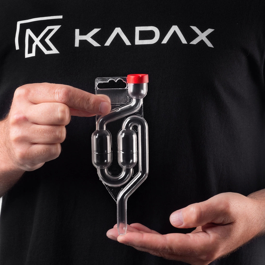 Gorgogliatore di fermentazione KADAX a 2 camere con tappo per vino, birra, damigiana